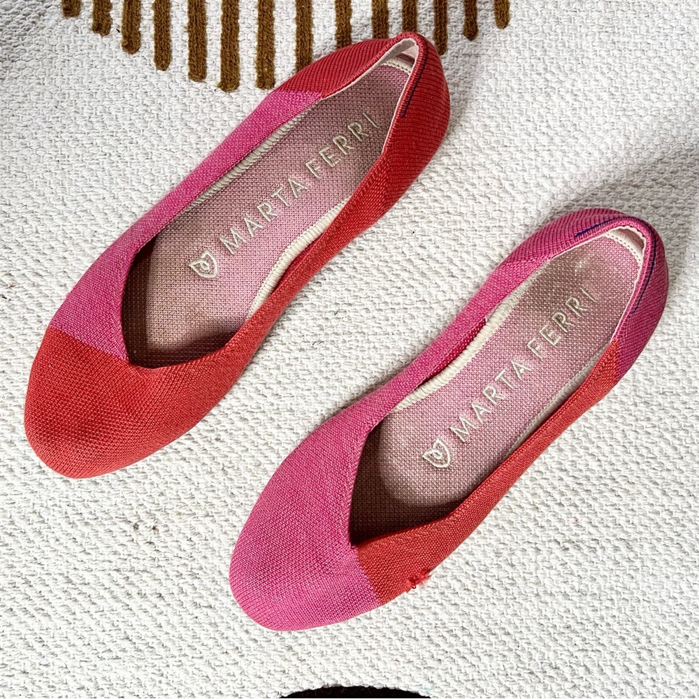 Rothy's Red and Pink Flats